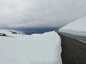 norway road trip route. aurland snow road. best road trips in scandinavia. snow road scenic route.